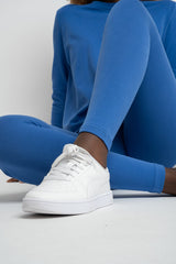 BLUE COTTON LEGGINGS - LUIZIANA