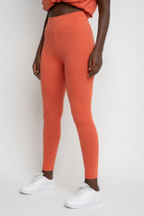 ORANGE COTTON LEGGINGS - LUIZIANA