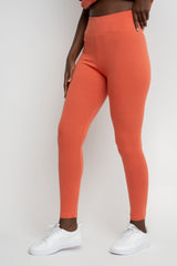 ORANGE COTTON LEGGINGS - LUIZIANA