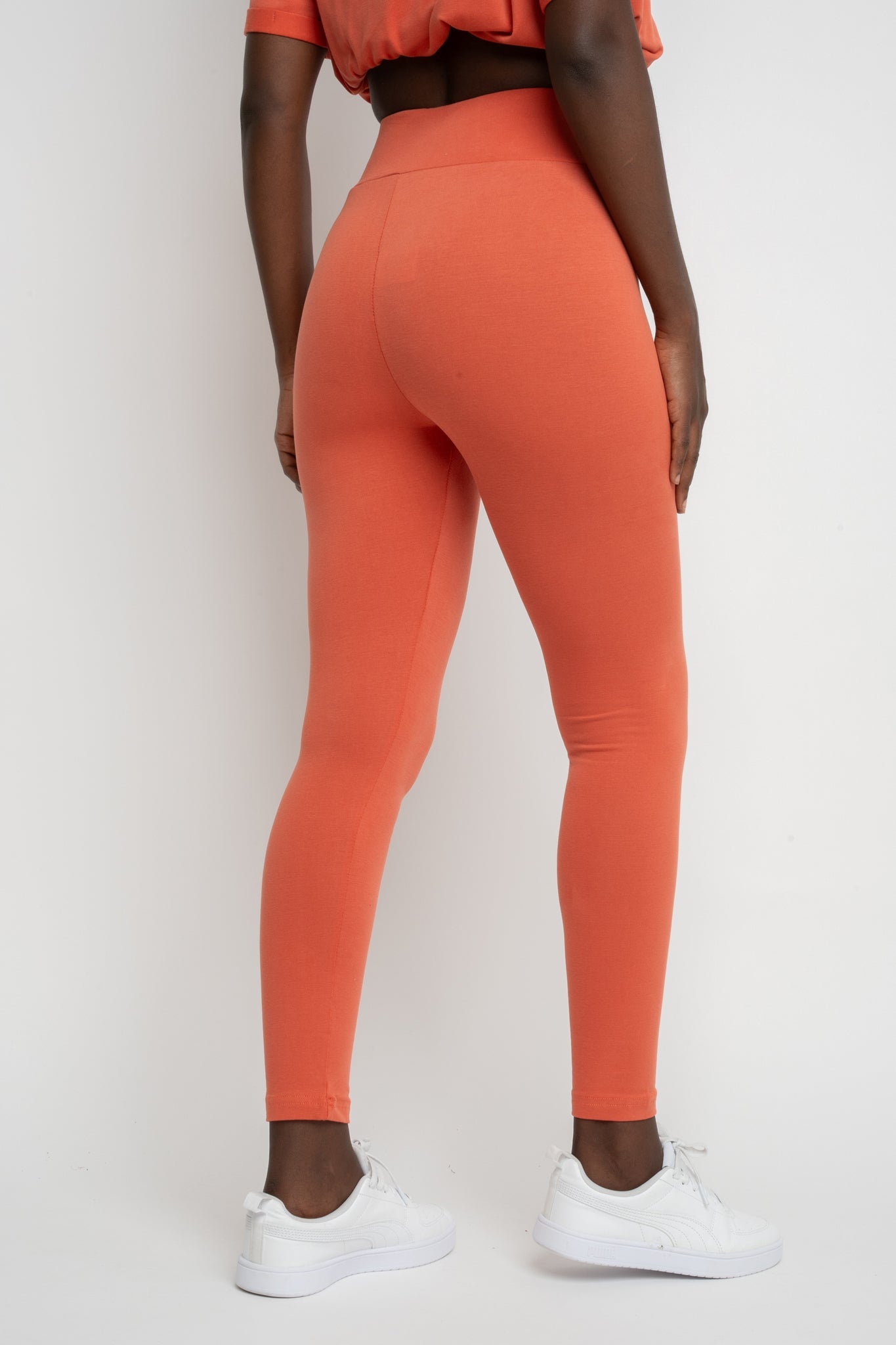 ORANGE COTTON LEGGINGS - LUIZIANA