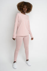 LIGHT PINK LONG SLEEVE COTTON TOP – KANDY