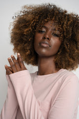 LIGHT PINK LONG SLEEVE COTTON TOP – KANDY