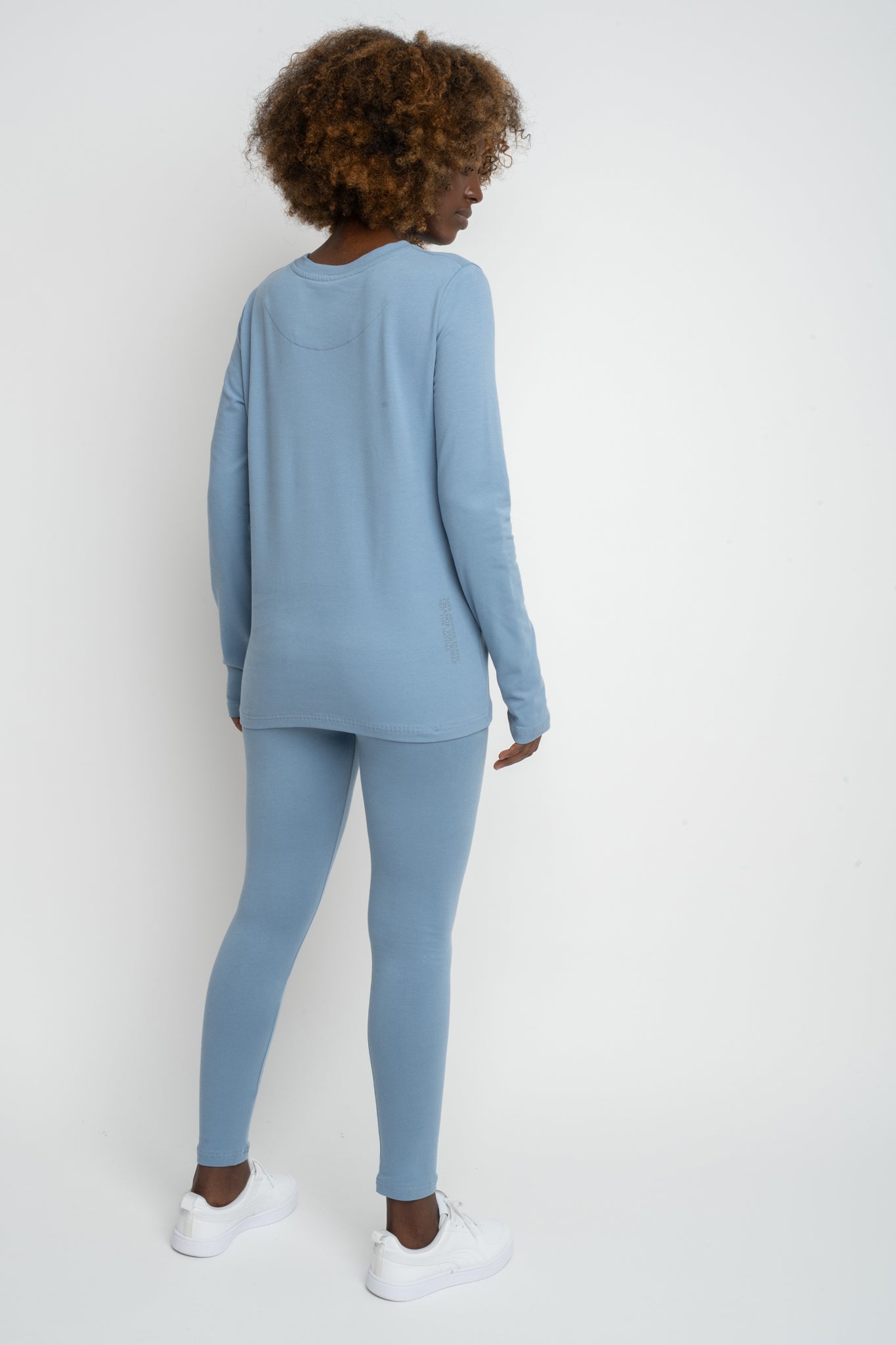 DARK NAVY LONG SLEEVE COTTON TOP – KANDY