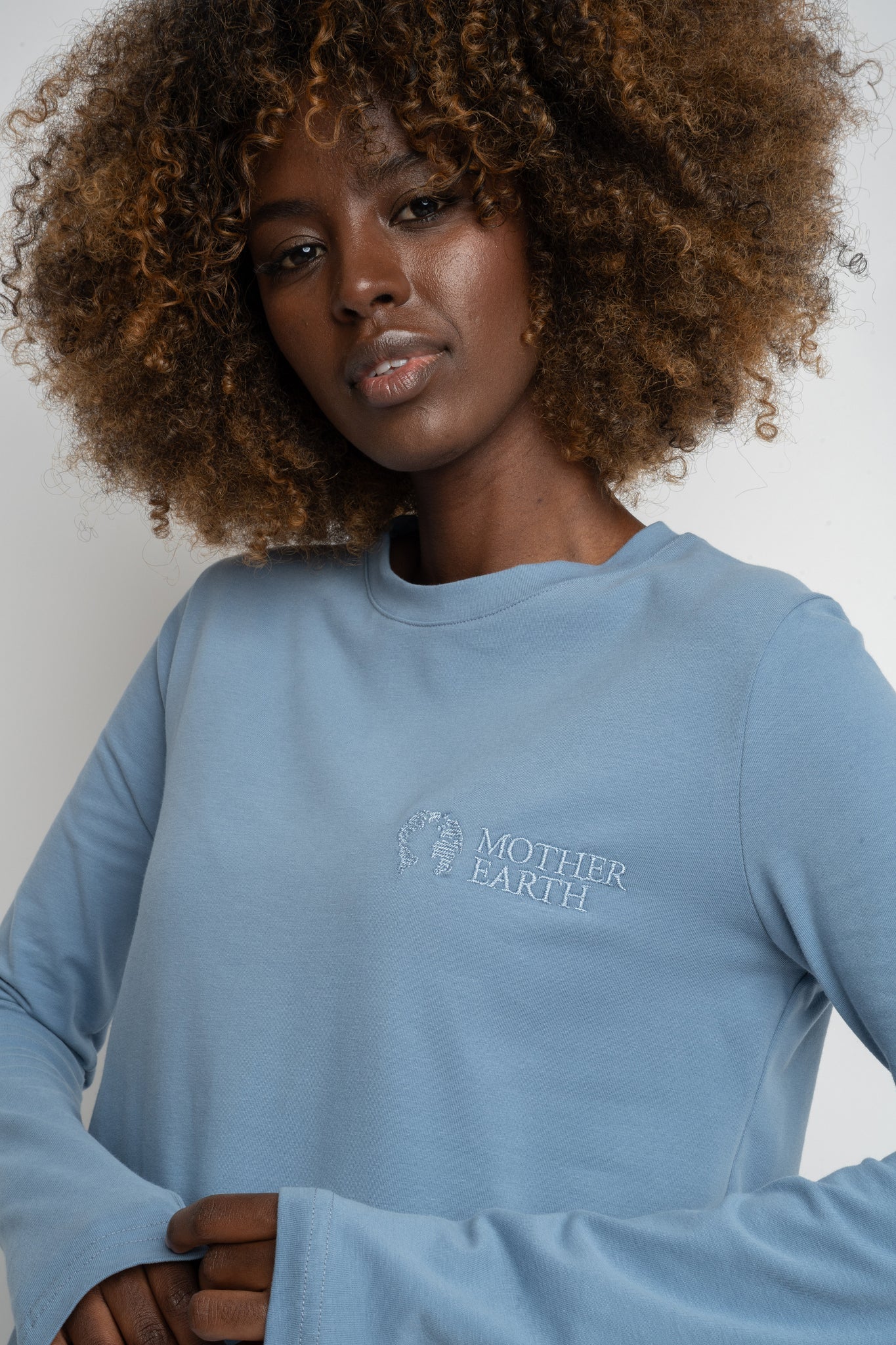 DARK NAVY LONG SLEEVE COTTON TOP – KANDY