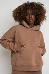 HOODED SWEATSHIRT BROWN – MURIA