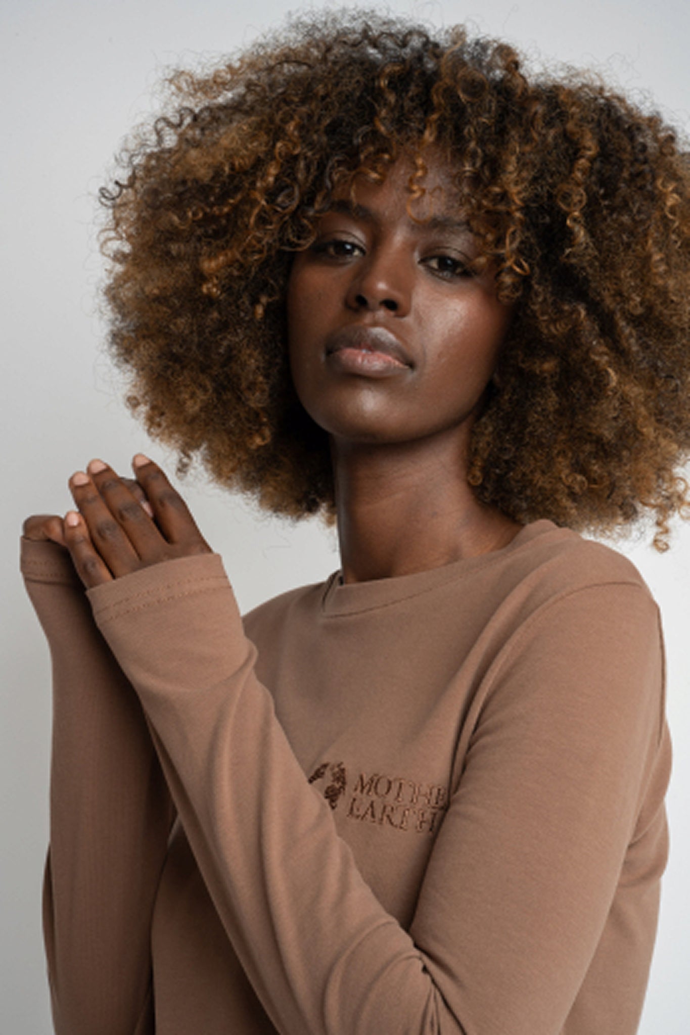 BROWN LONG SLEEVE COTTON TOP – KANDY