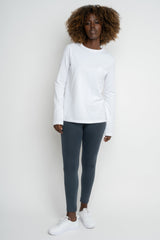 WHITE LONG SLEEVE COTTON TOP – KANDY