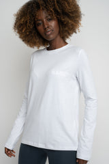 WHITE LONG SLEEVE COTTON TOP – KANDY