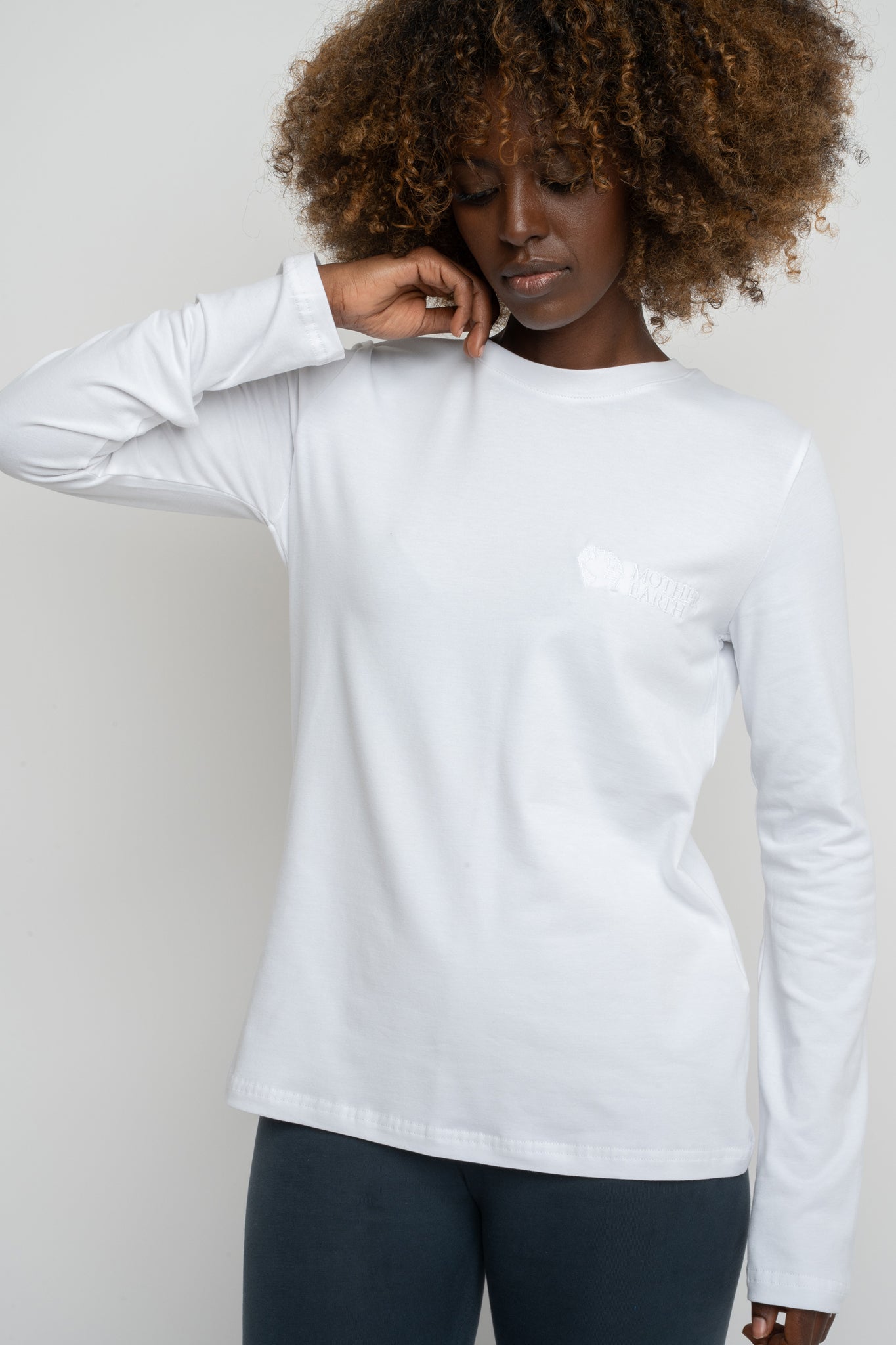 WHITE LONG SLEEVE COTTON TOP – KANDY