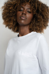 WHITE LONG SLEEVE COTTON TOP – KANDY