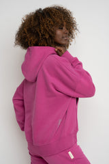 HOODED SWEATSHIRT PINK – MURIA