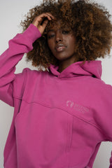 HOODED SWEATSHIRT PINK – MURIA