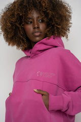 HOODED SWEATSHIRT PINK – MURIA