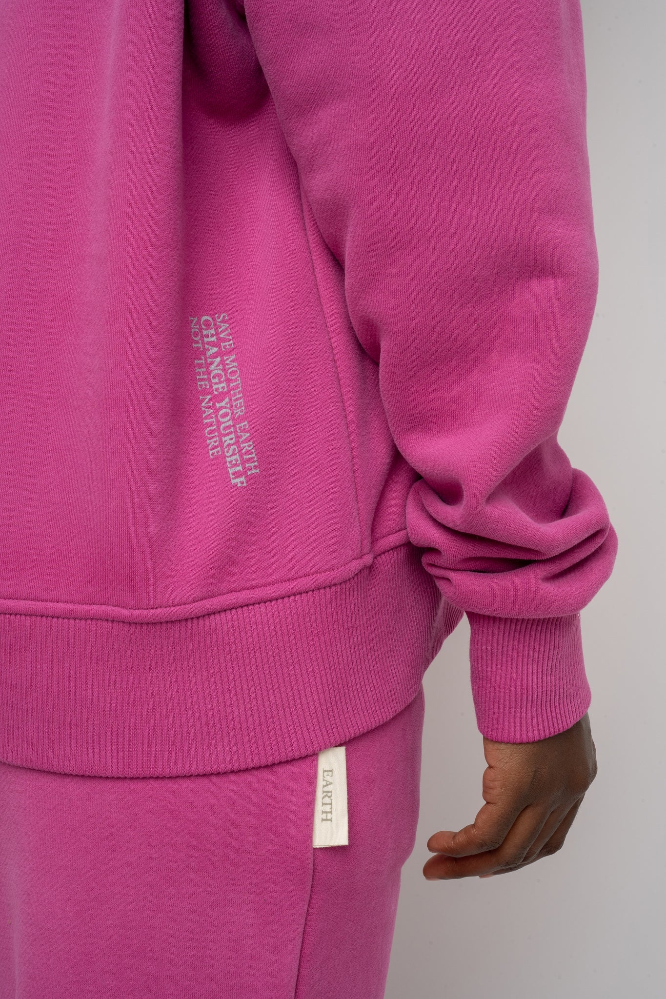 HOODED SWEATSHIRT PINK – MURIA