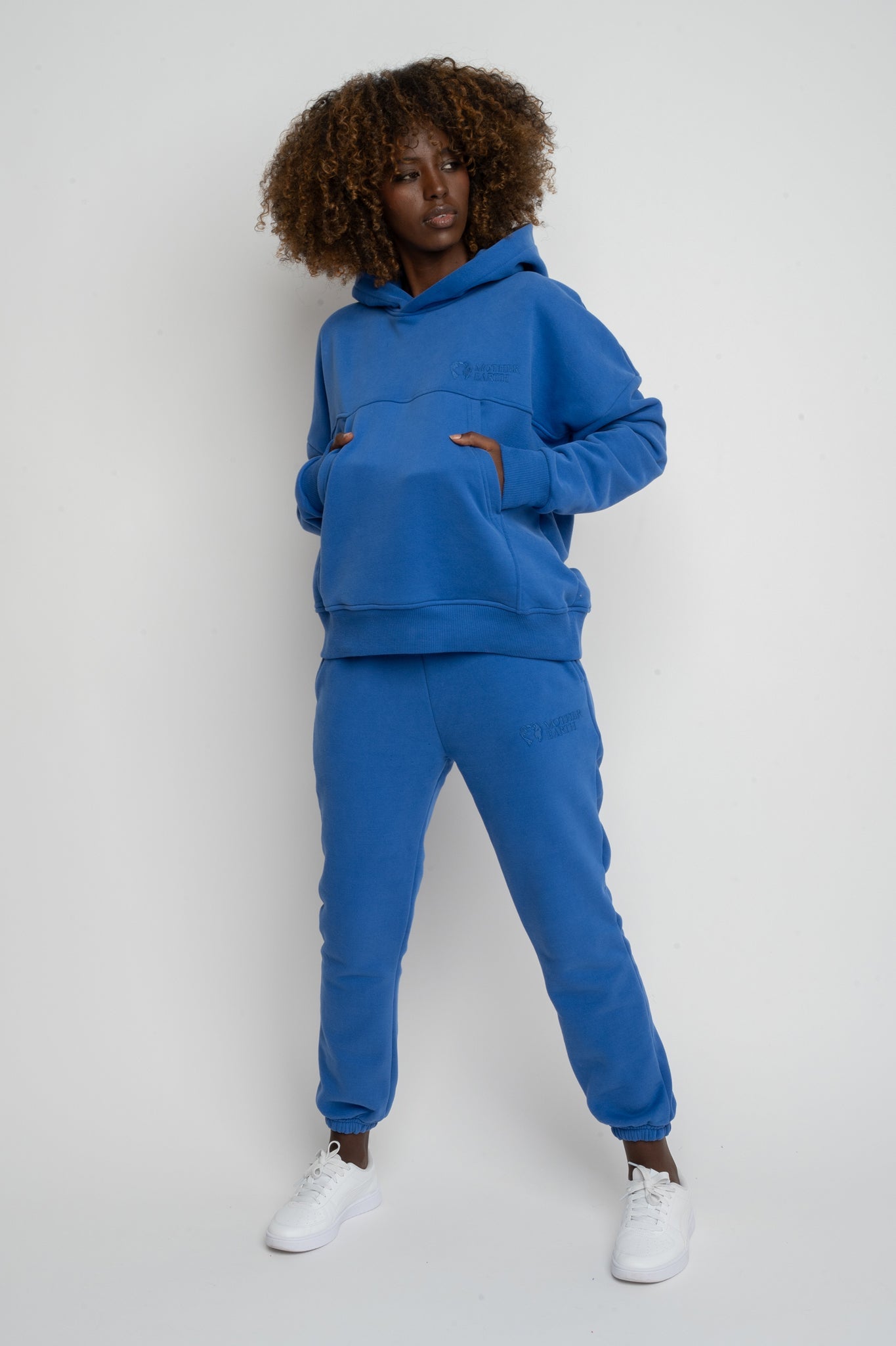 HOODED SWEATSHIRT BLUE – MURIA