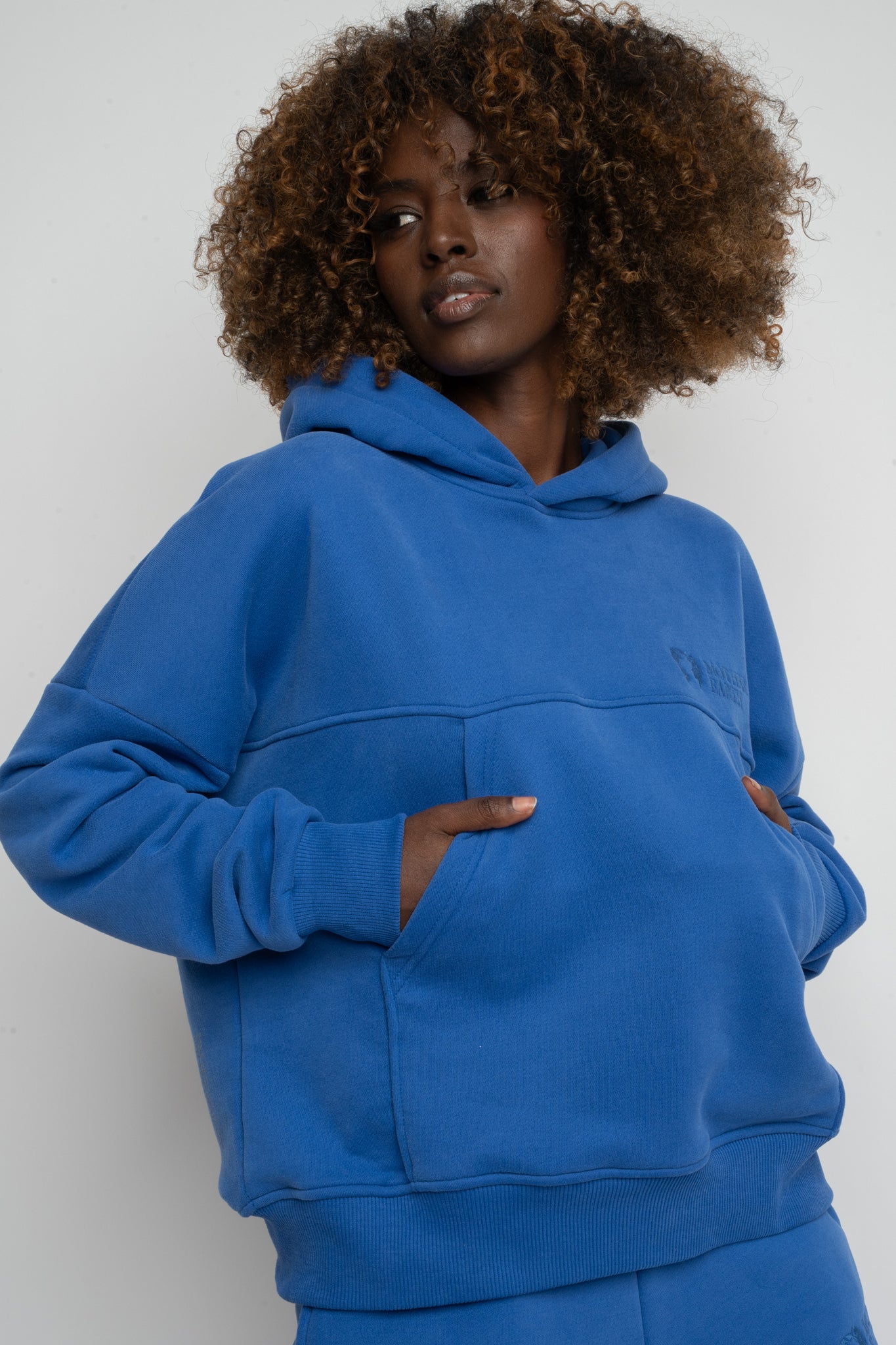 HOODED SWEATSHIRT BLUE – MURIA