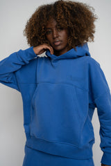 HOODED SWEATSHIRT BLUE – MURIA