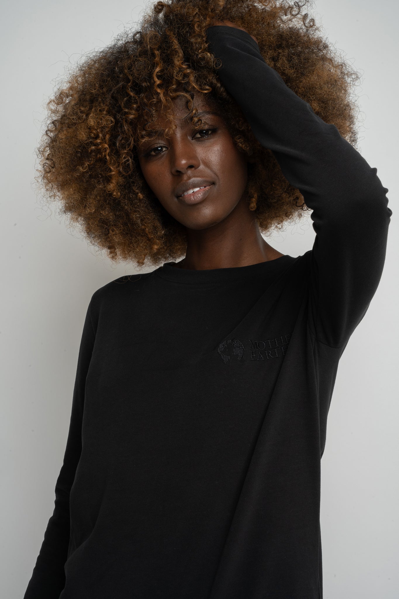 BLACK LONG SLEEVE COTTON TOP – KANDY