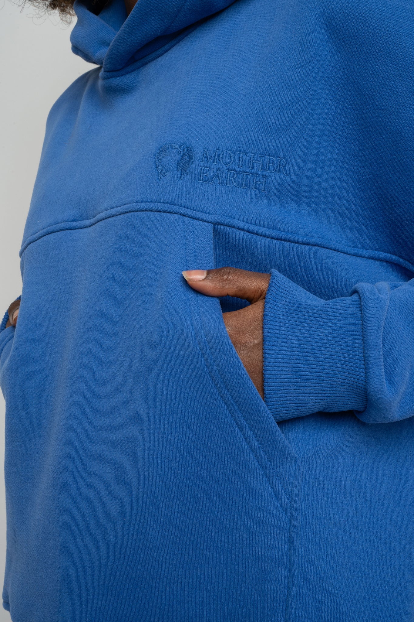 HOODED SWEATSHIRT BLUE – MURIA