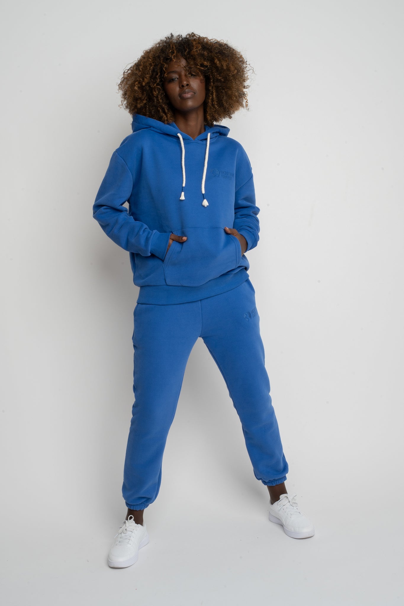 BLUE HOODED SWEATSHIRT - MOHELI
