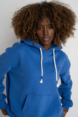BLUE HOODED SWEATSHIRT - MOHELI