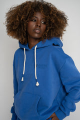 BLUE HOODED SWEATSHIRT - MOHELI