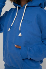 BLUE HOODED SWEATSHIRT - MOHELI