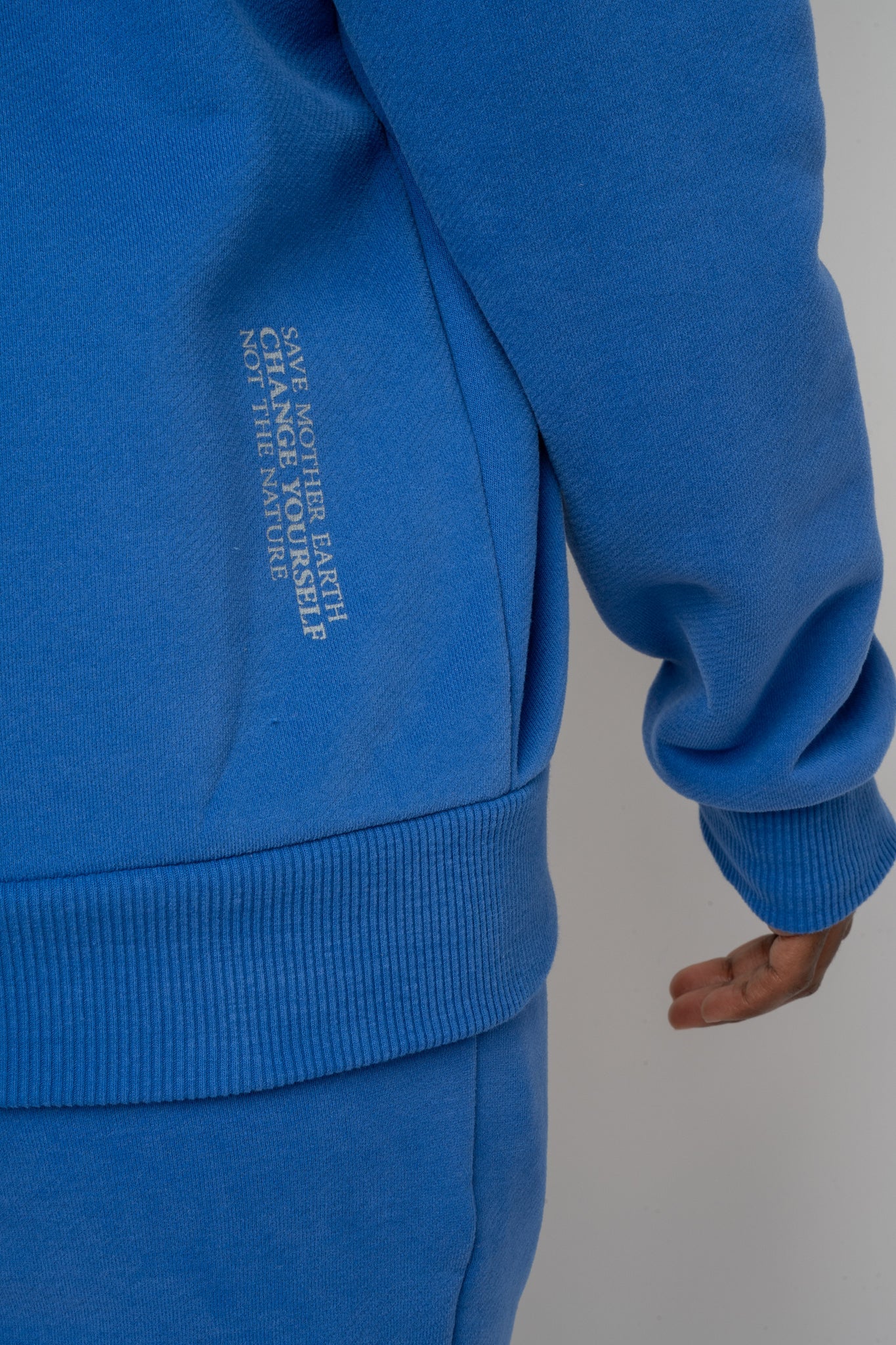 BLUE HOODED SWEATSHIRT - MOHELI