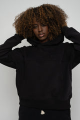 HOODED SWEATSHIRT BLACK – MURIA
