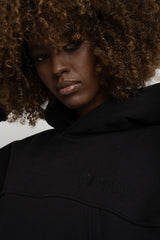 HOODED SWEATSHIRT BLACK – MURIA