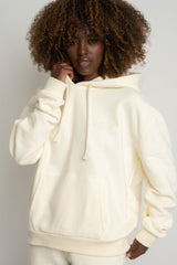 ECRU HOODED SWEATSHIRT - MOHELI