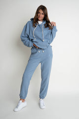 DARK BLUE REGULAR FIT SWEATPANTS – MILOS