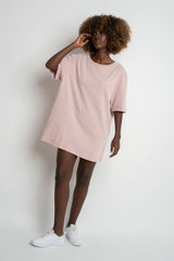 T-SHIRT WITH WASHED EFFECT LIGHT PINK - ARETE