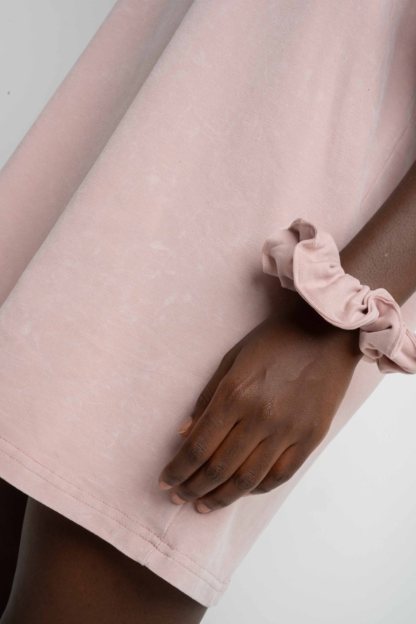 T-SHIRT WITH WASHED EFFECT LIGHT PINK - ARETE