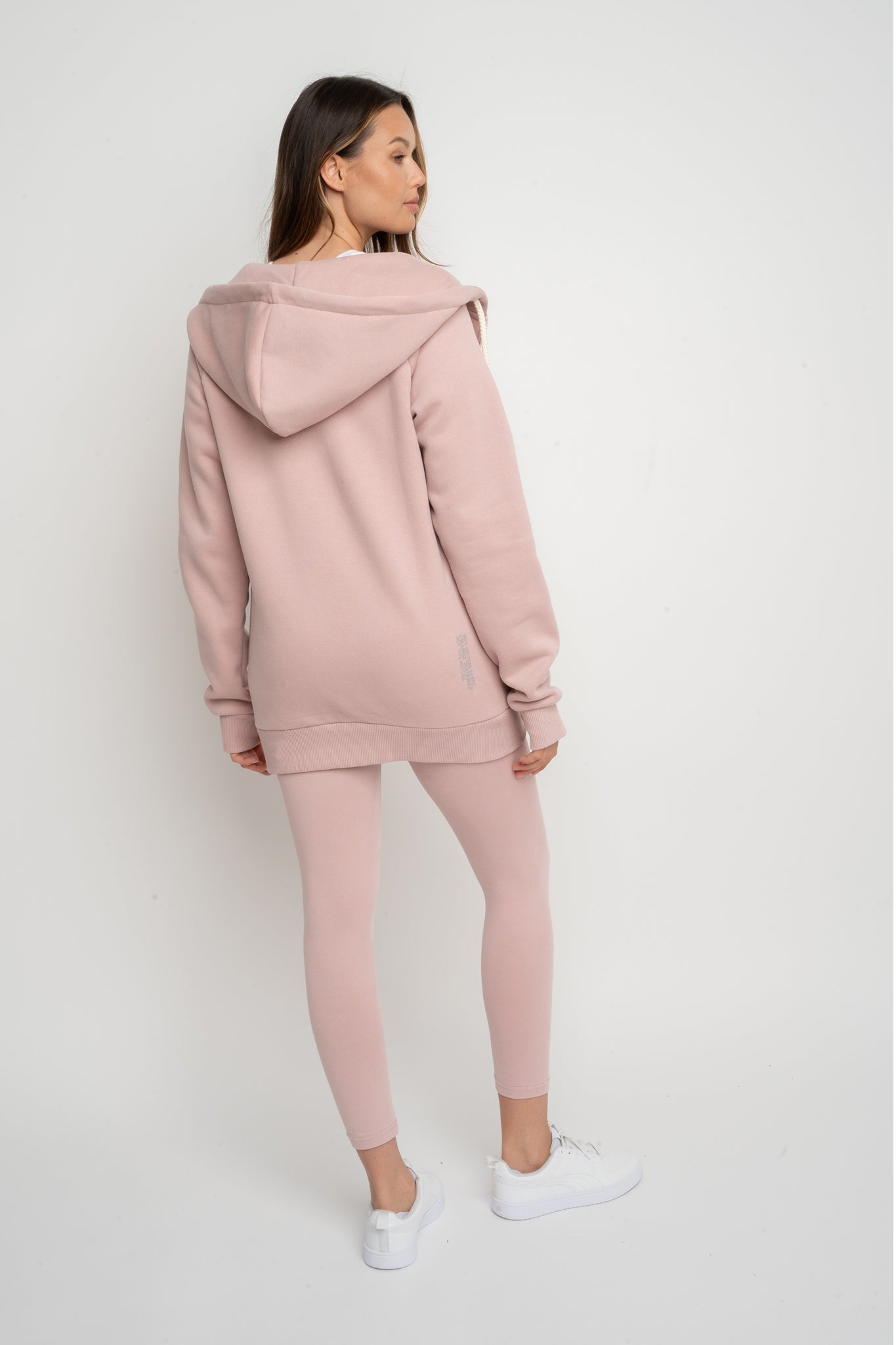 LIGHT PINK ZIP-UP HOODIE - ZANZIBAR
