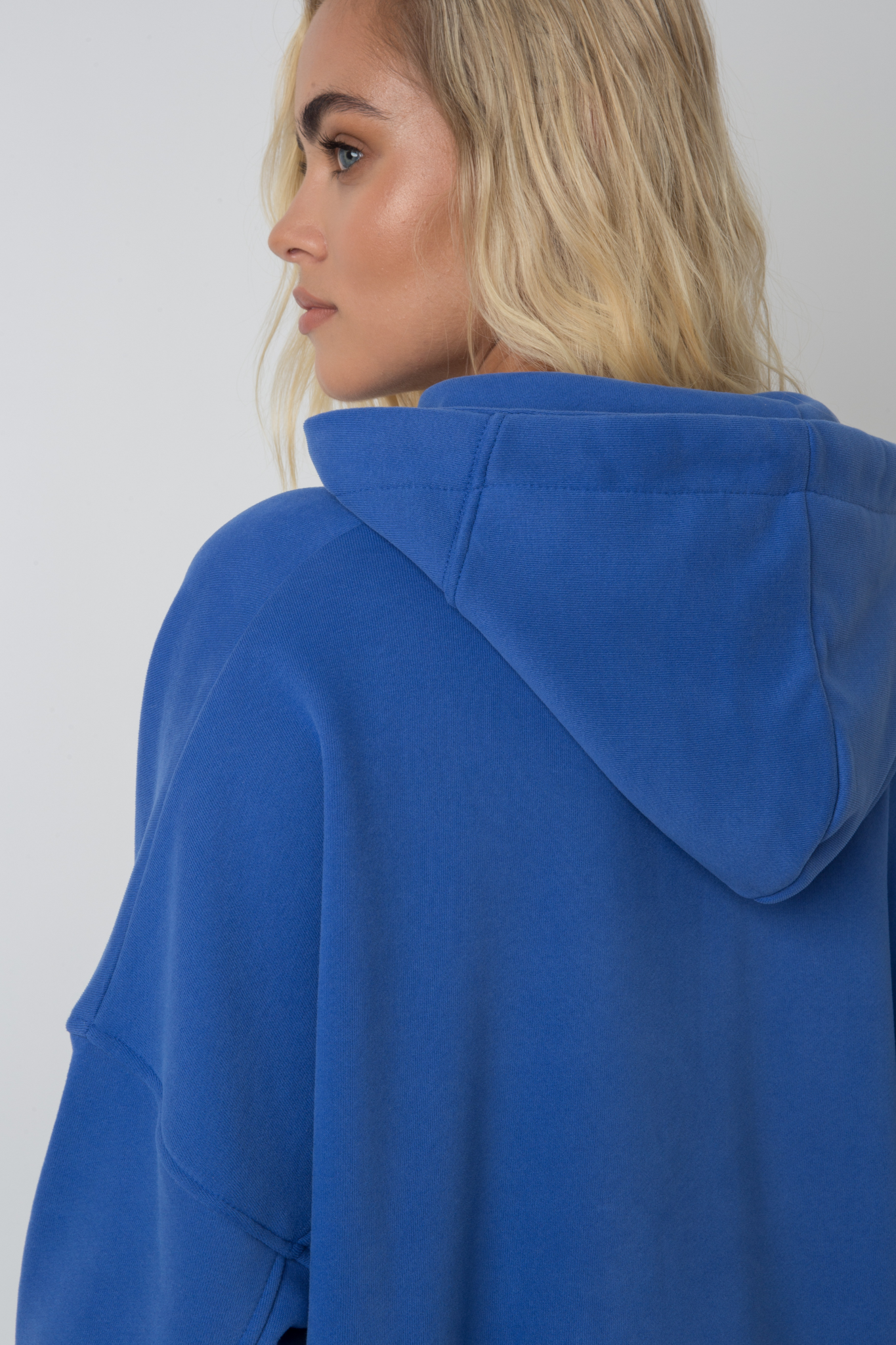 Übergroßes Kapuzen -Sweatshirt in Blau - Egeria