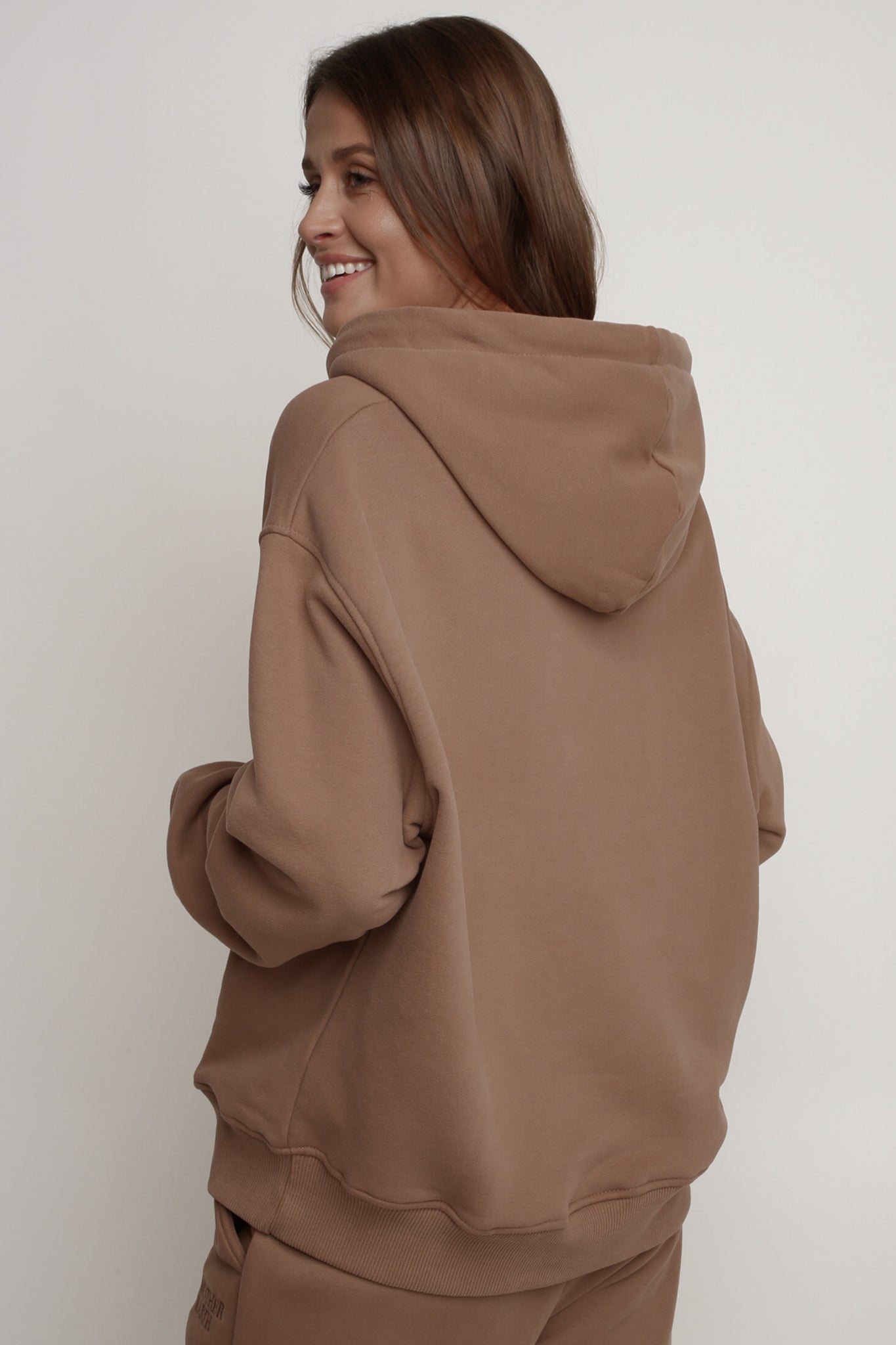 BROWN HOODED SWEATSHIRT - MOHELI
