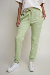 LIGHT GREEN SWEATPANTS - BELINDA