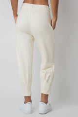 ECRU JOGGERS WITH TAPERED LEGS - ANACAPA