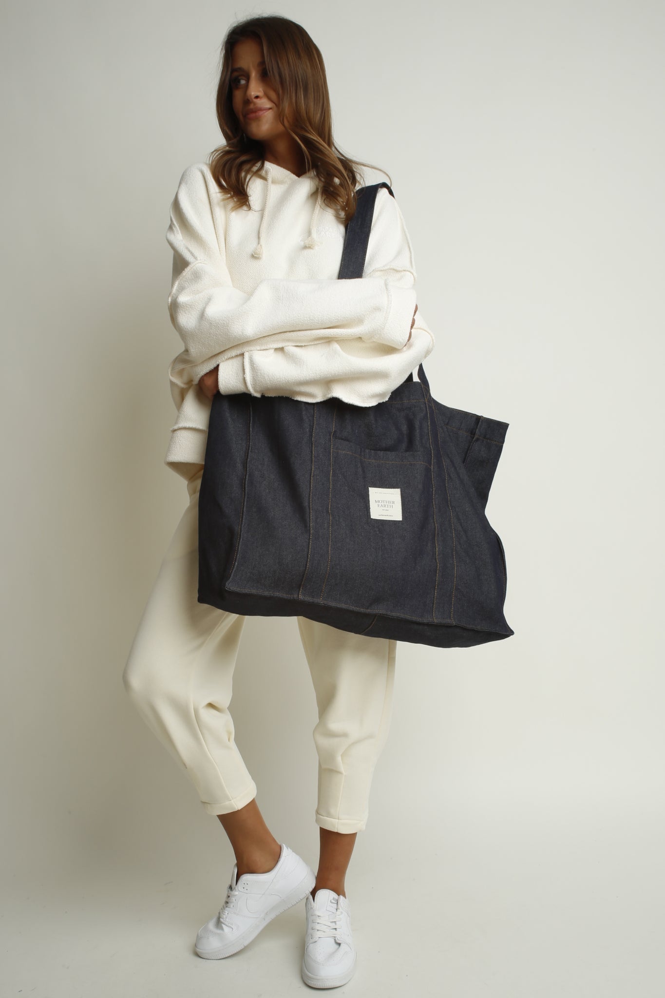 DENIM SHOPPER BAG DARK NAVY - LIDO