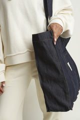 DENIM SHOPPER BAG DARK NAVY - LIDO