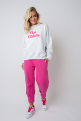 La Chica Crewneck Sweatshirt in Weiß - Vald