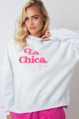 La Chica Crewneck Sweatshirt in Weiß - Vald