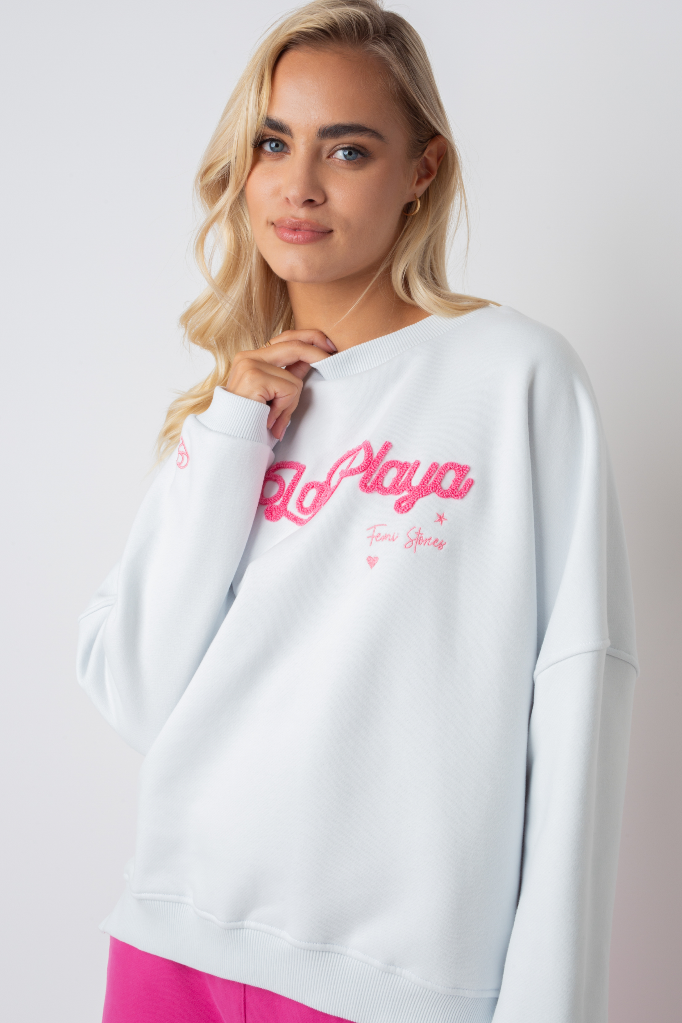 La Playa Crewneck Sweatshirt White - Vald