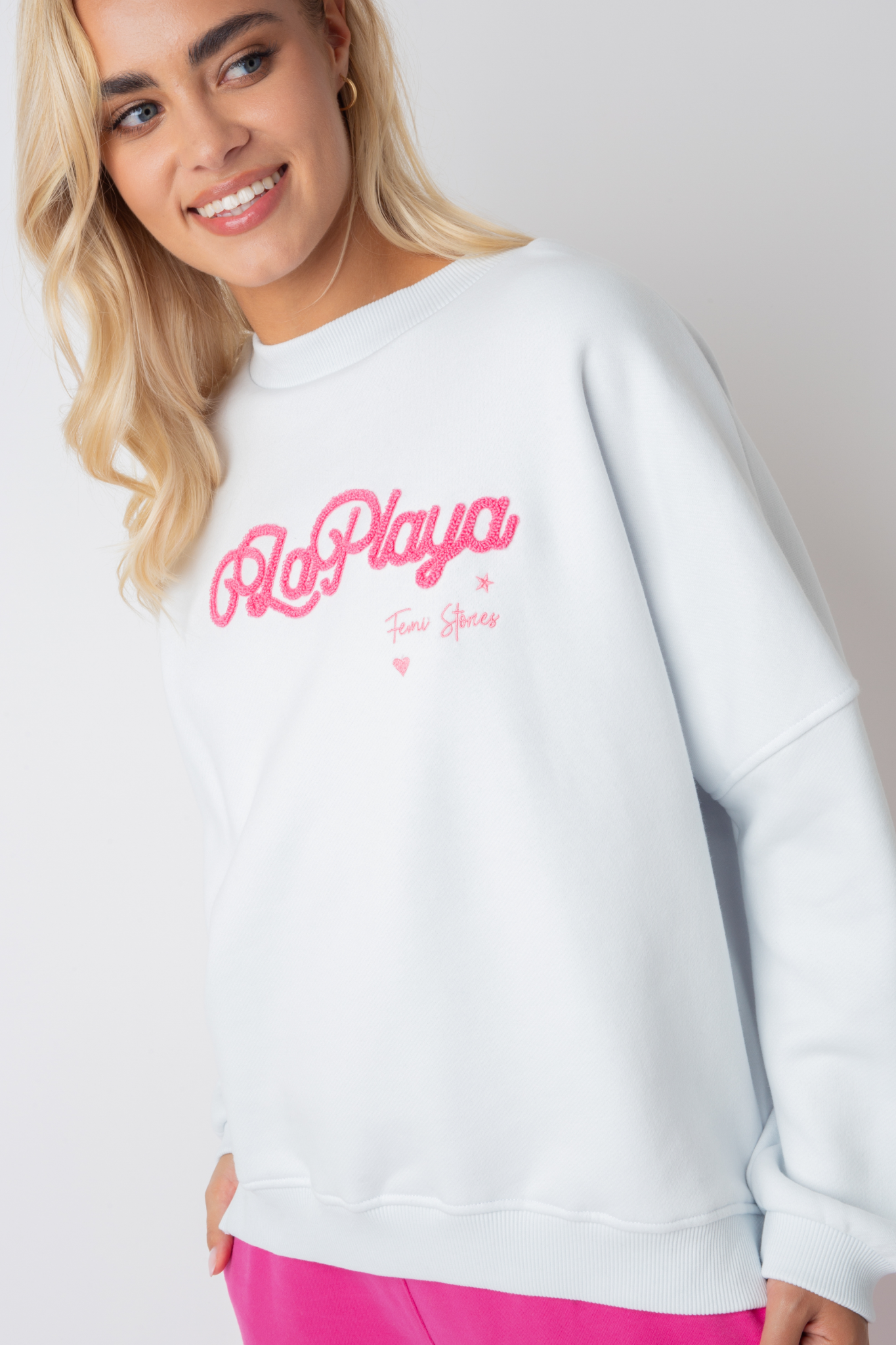 La Playa Crewneck Sweatshirt White - Vald