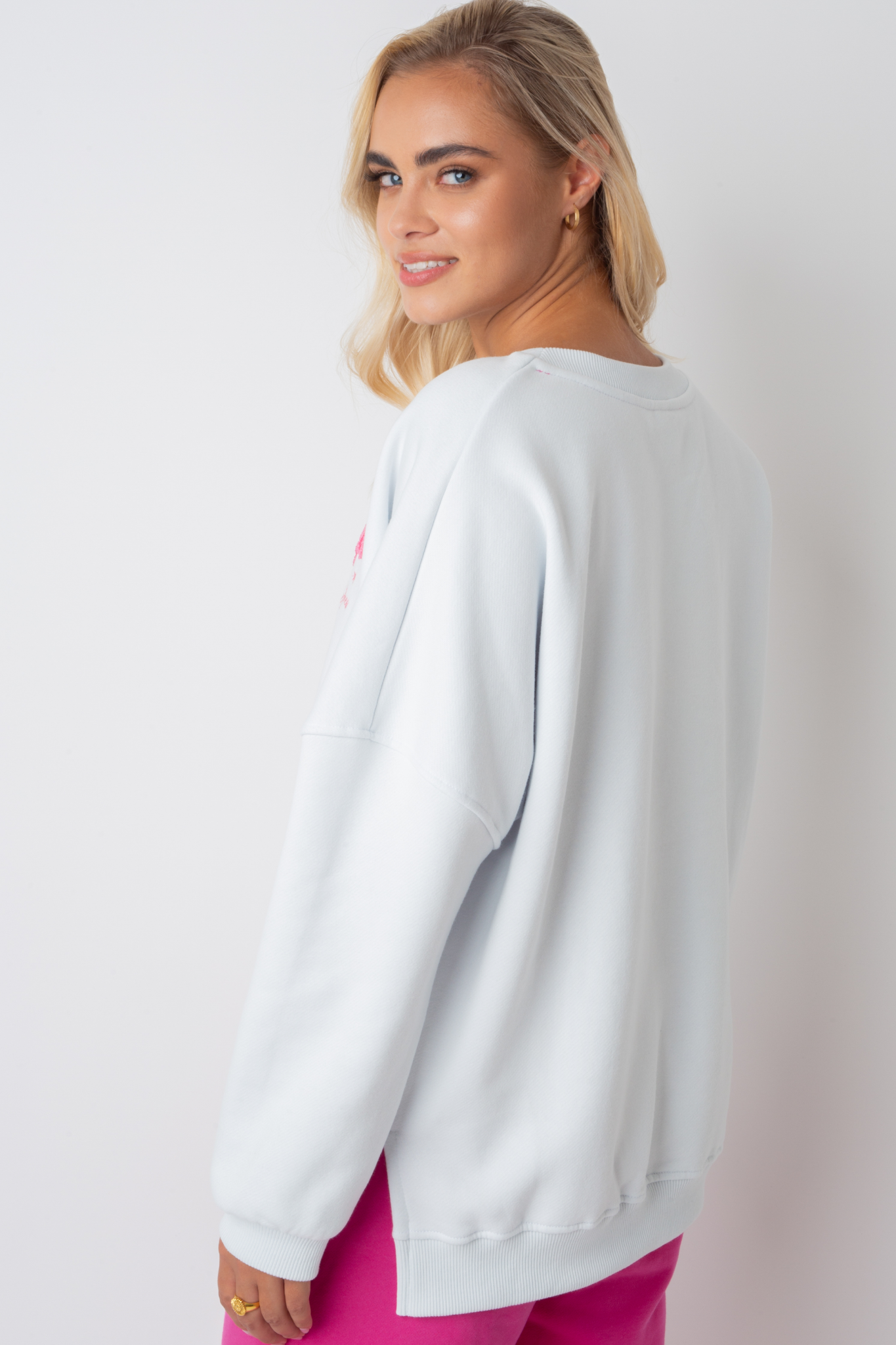 La Playa Crewneck Sweatshirt White - Vald