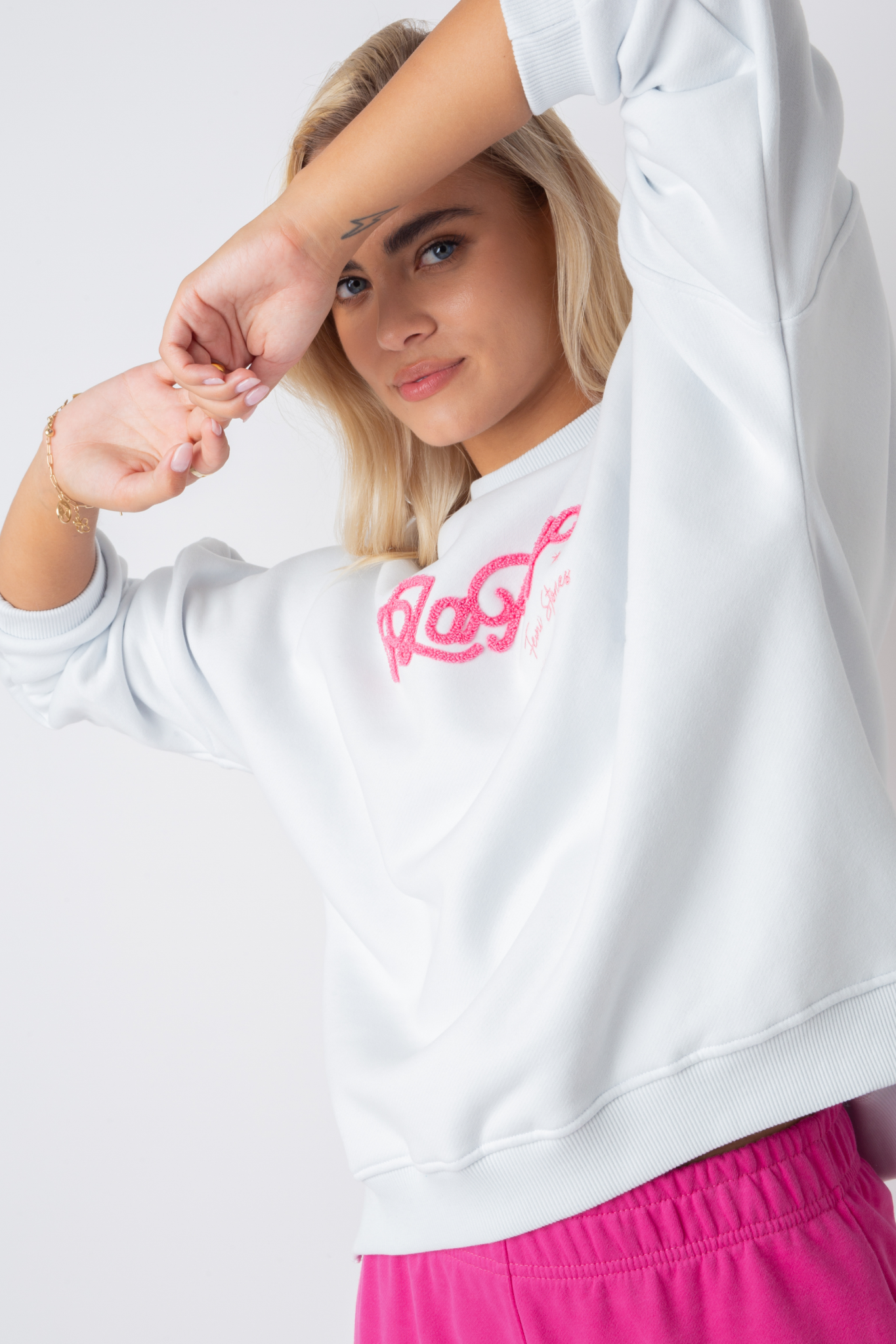 La Playa Crewneck Sweatshirt White - Vald